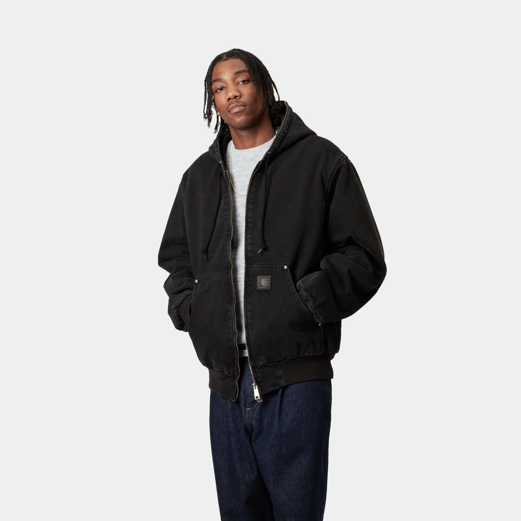 OG Active Rivet Jacket | Black (stone washed)