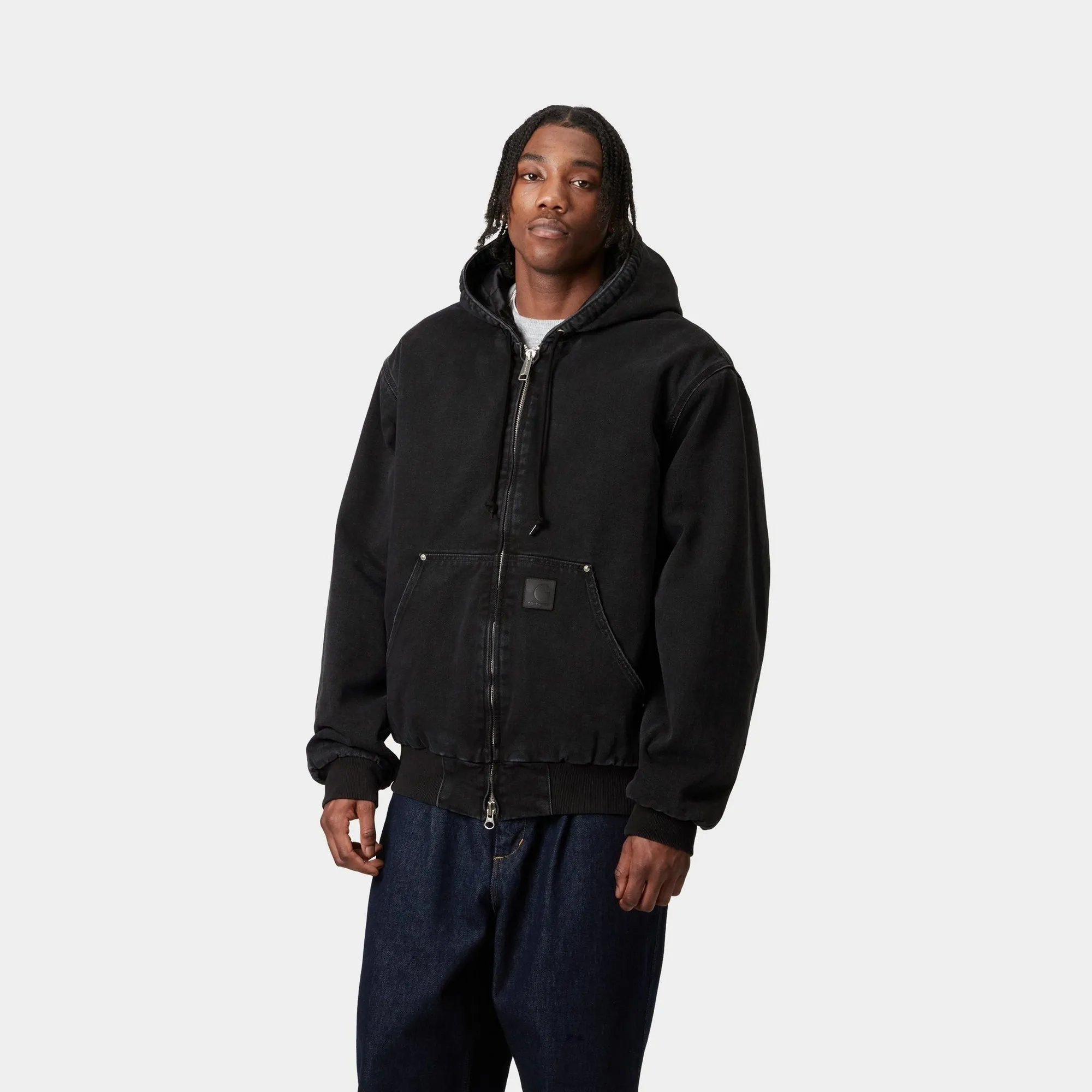 OG Active Rivet Jacket | Black (stone washed)