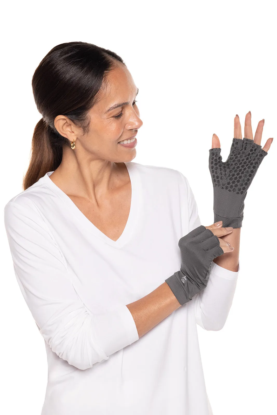 Ouray UV Fingerless Sun Gloves | Charcoal