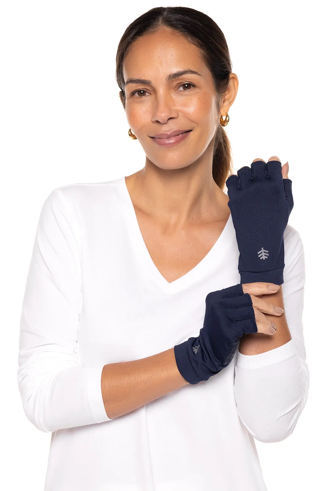 Ouray UV Fingerless Sun Gloves | Navy