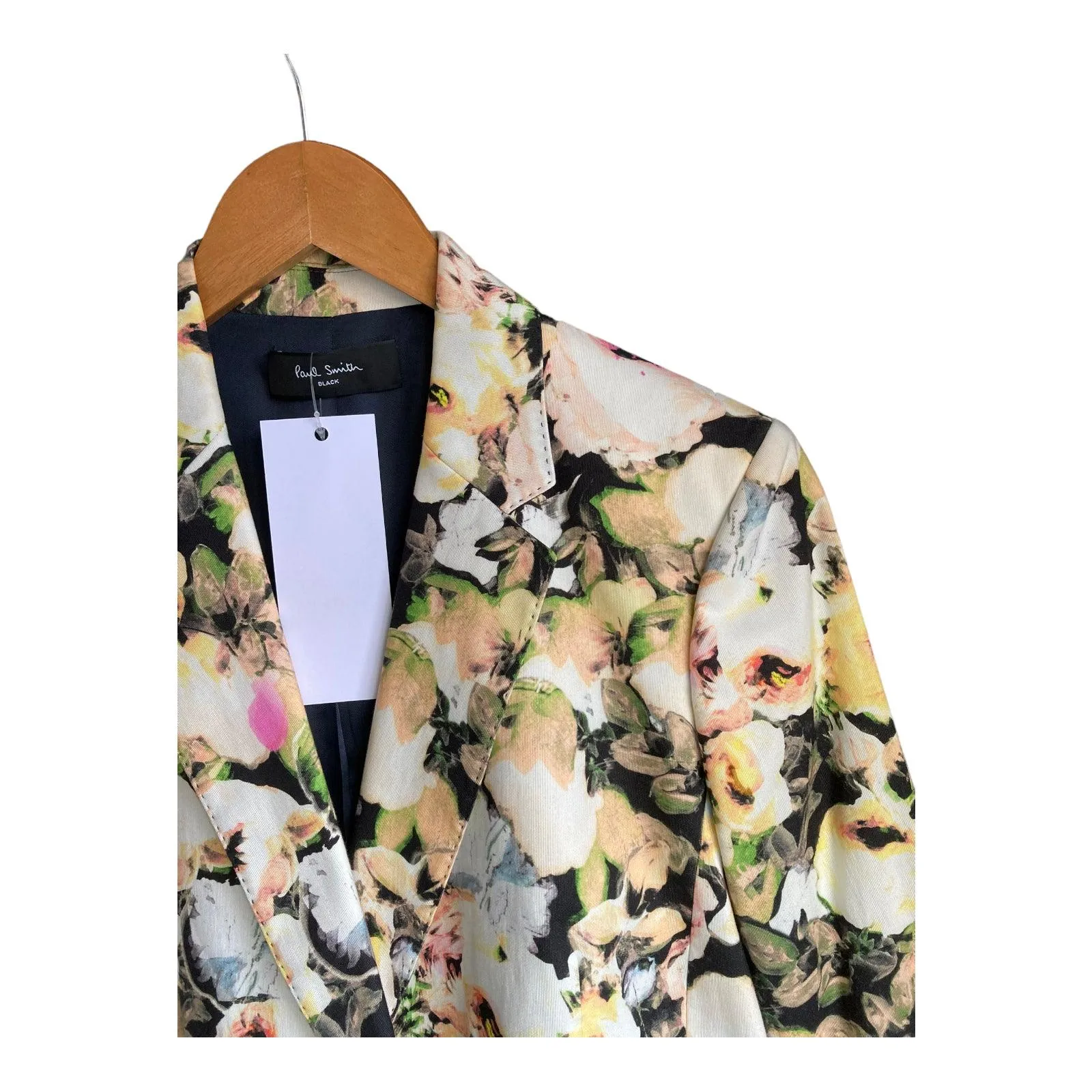 Paul Smith Black Label Cotton Floral Multi-Coloured Long Sleeved Jacket UK Size 12