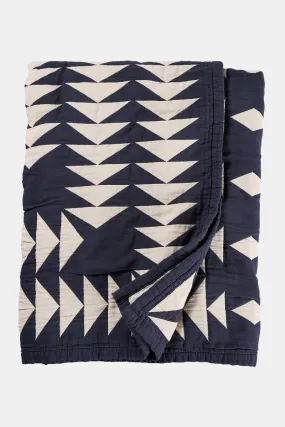 Pendleton Cotton Matelasse Twin Blanket (Midnight Nova Blue)