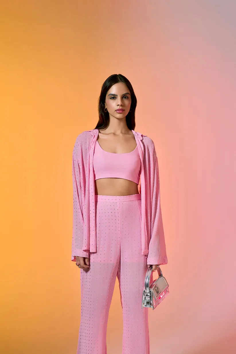 Pink Bubblegum Shirt & Bralette