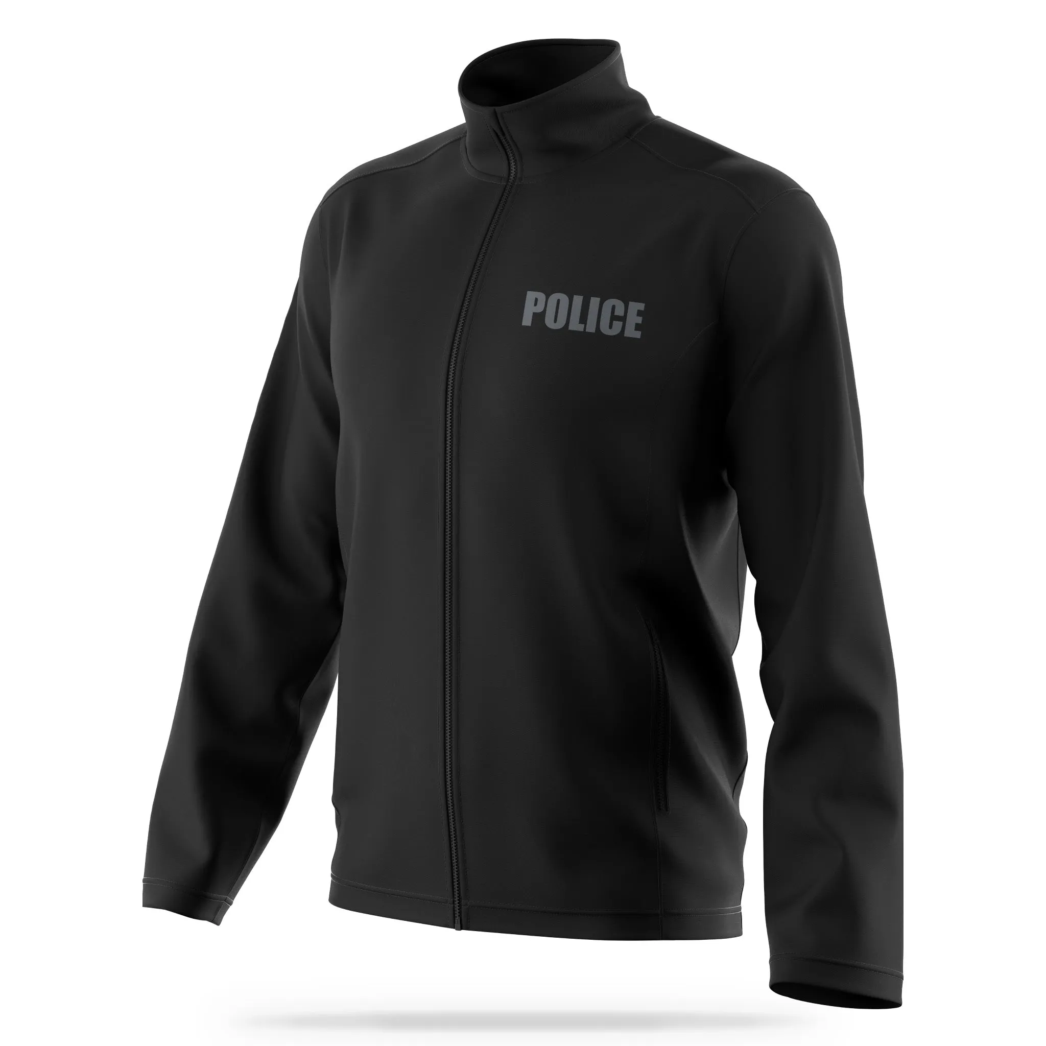 [POLICE] Soft Shell Jacket [BLK/GRY]