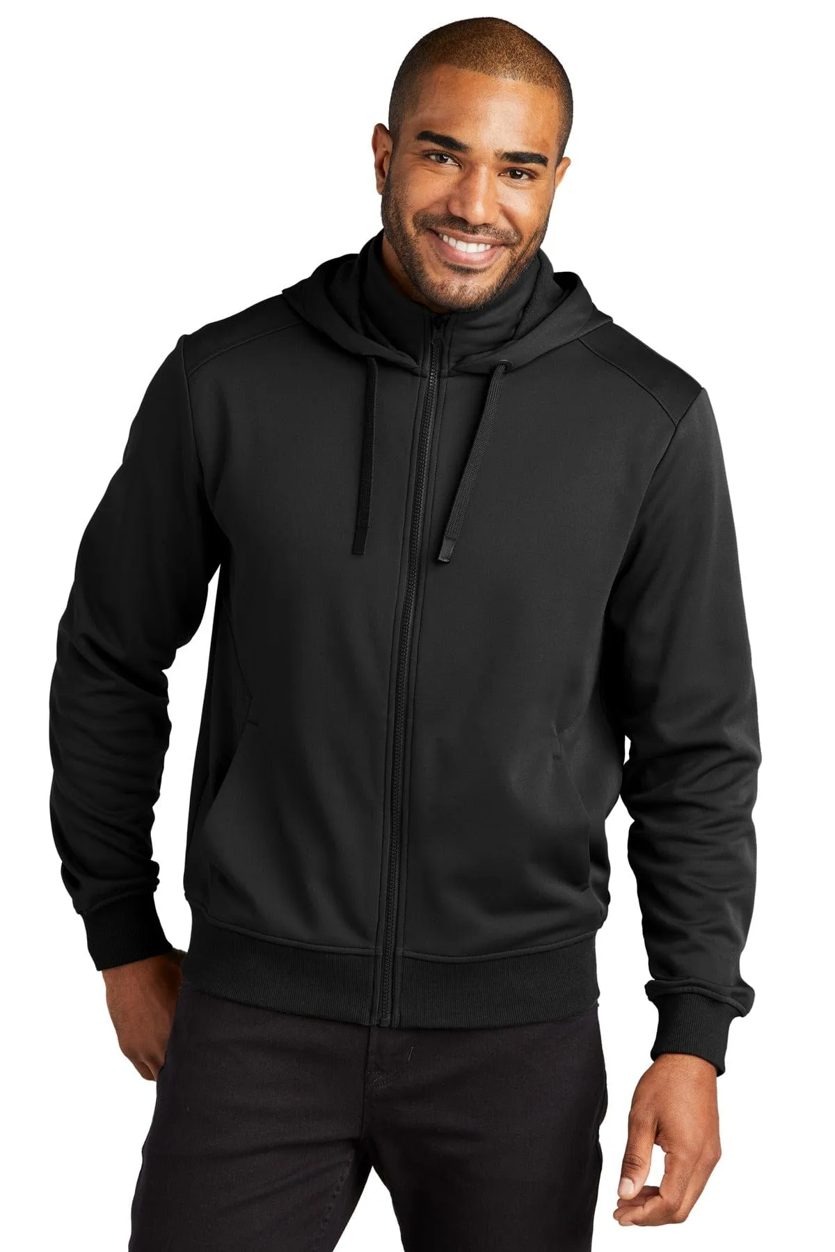 Port Authority F814: Smooth Fleece Hooded Jacket