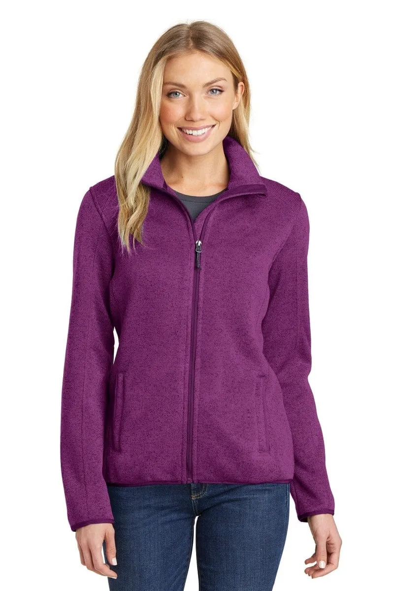 Port Authority ®  Ladies Sweater Fleece Jacket. L232