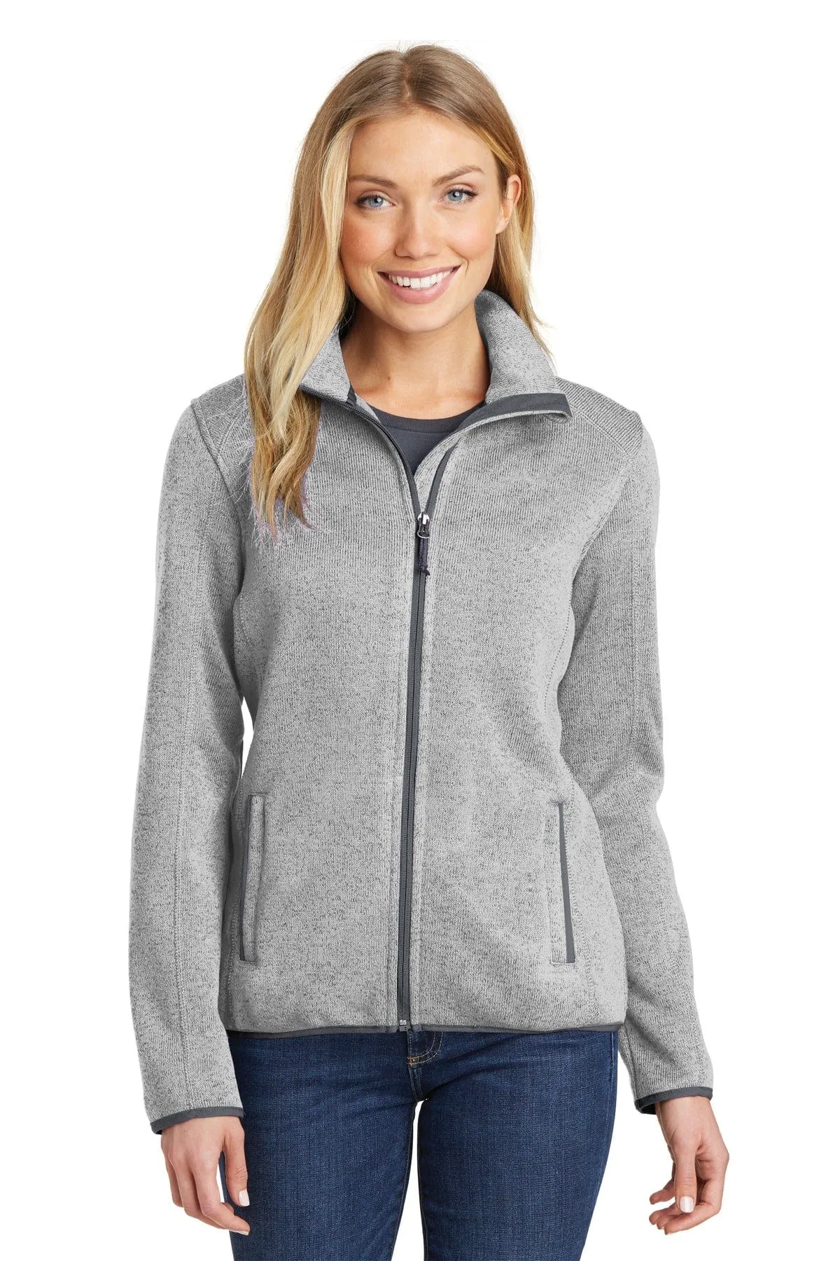 Port Authority ®  Ladies Sweater Fleece Jacket. L232