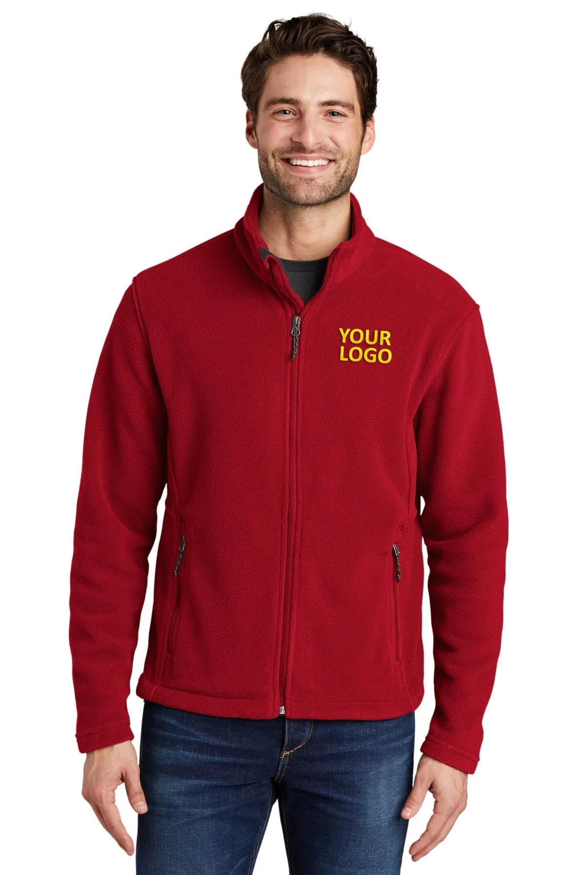 Port Authority Value Fleece Customized Jackets, True Red