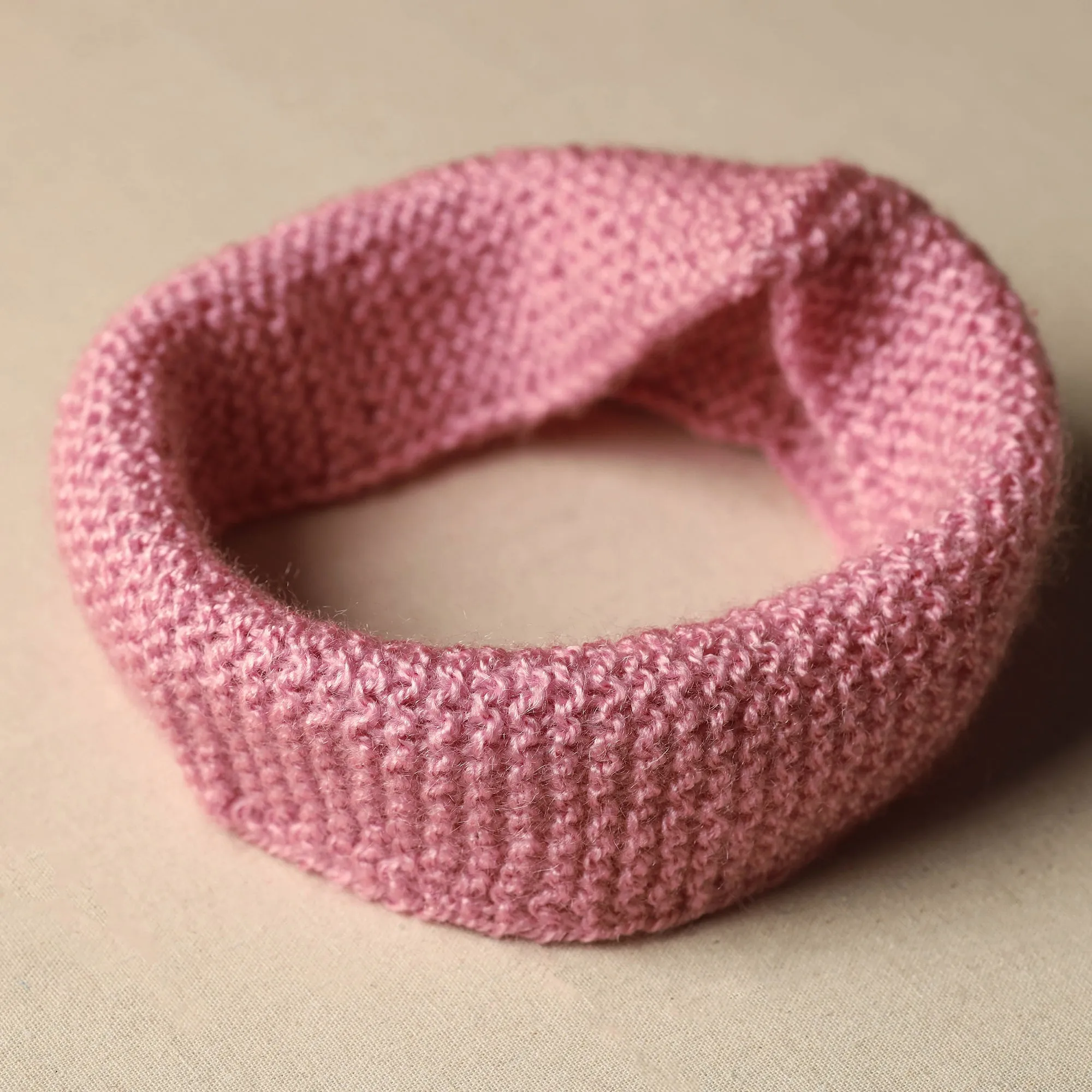 Purple - Kumaun Hand Knitted Woolen Warm Headband 25