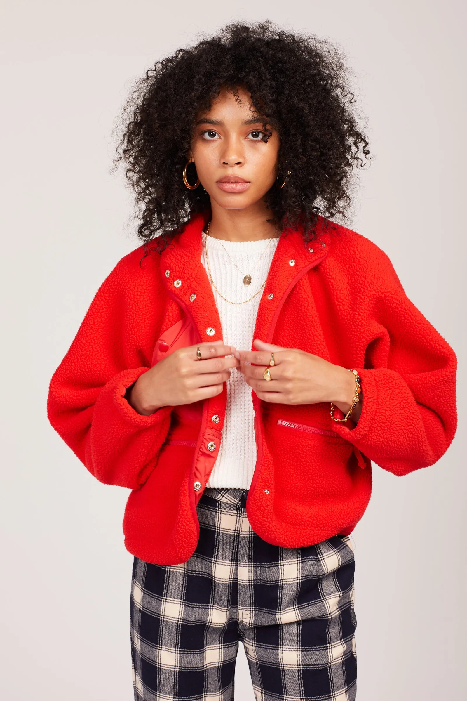 Red Hit The Slopes Jacket