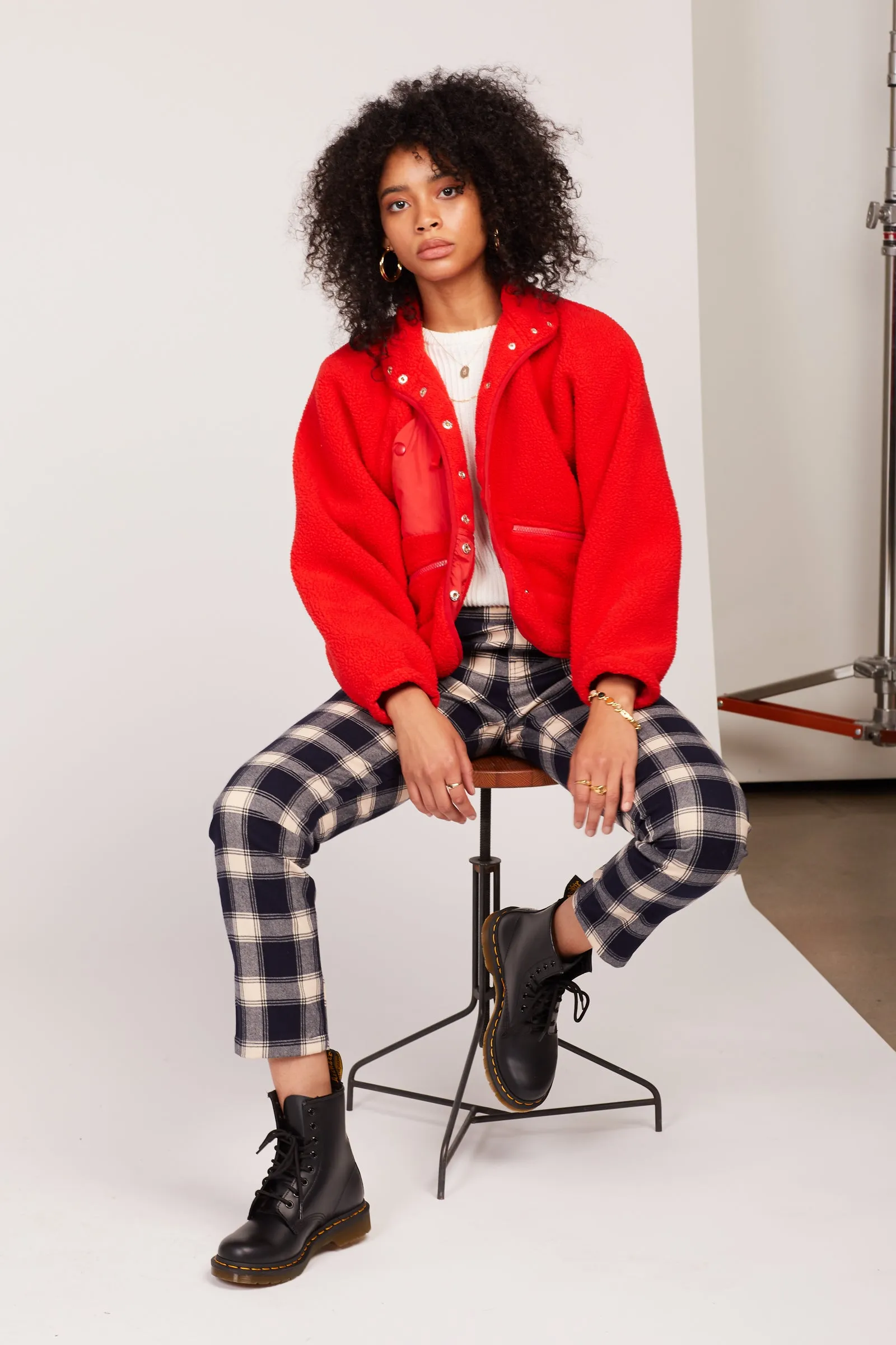 Red Hit The Slopes Jacket