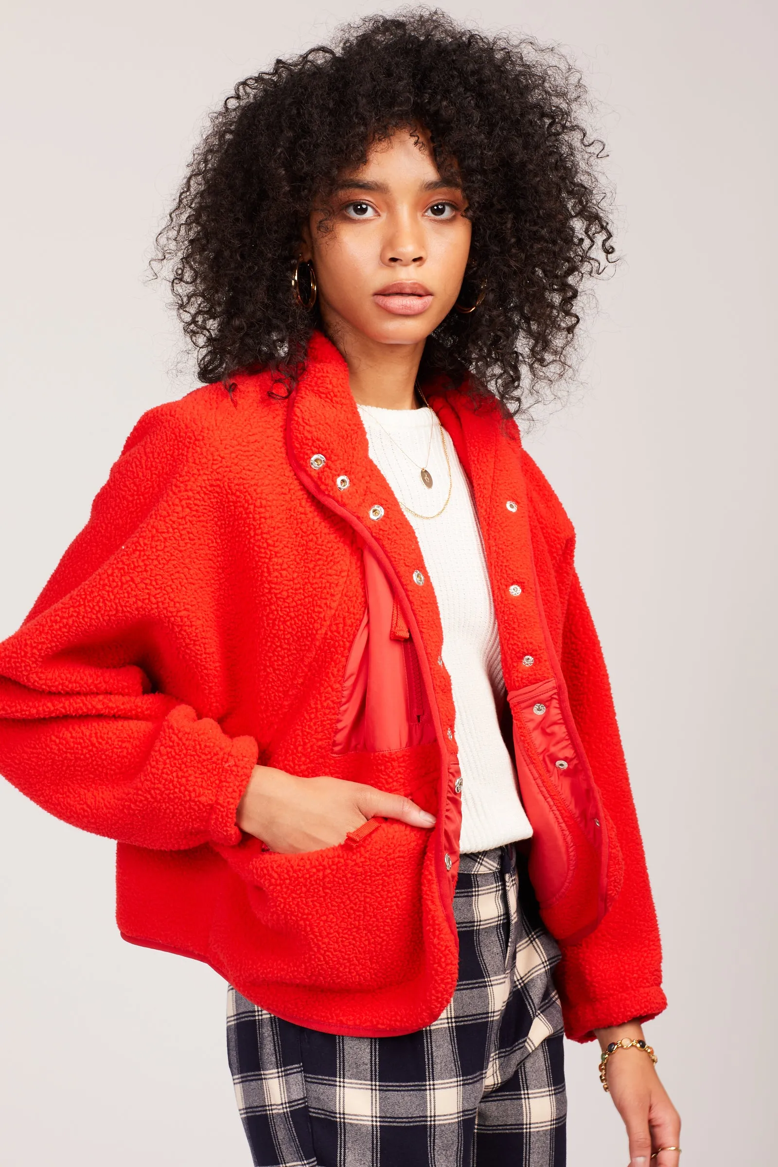 Red Hit The Slopes Jacket