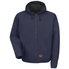 Red Kap Blended Duck Zip-Front Hooded Jacket JD20 - Navy Duck