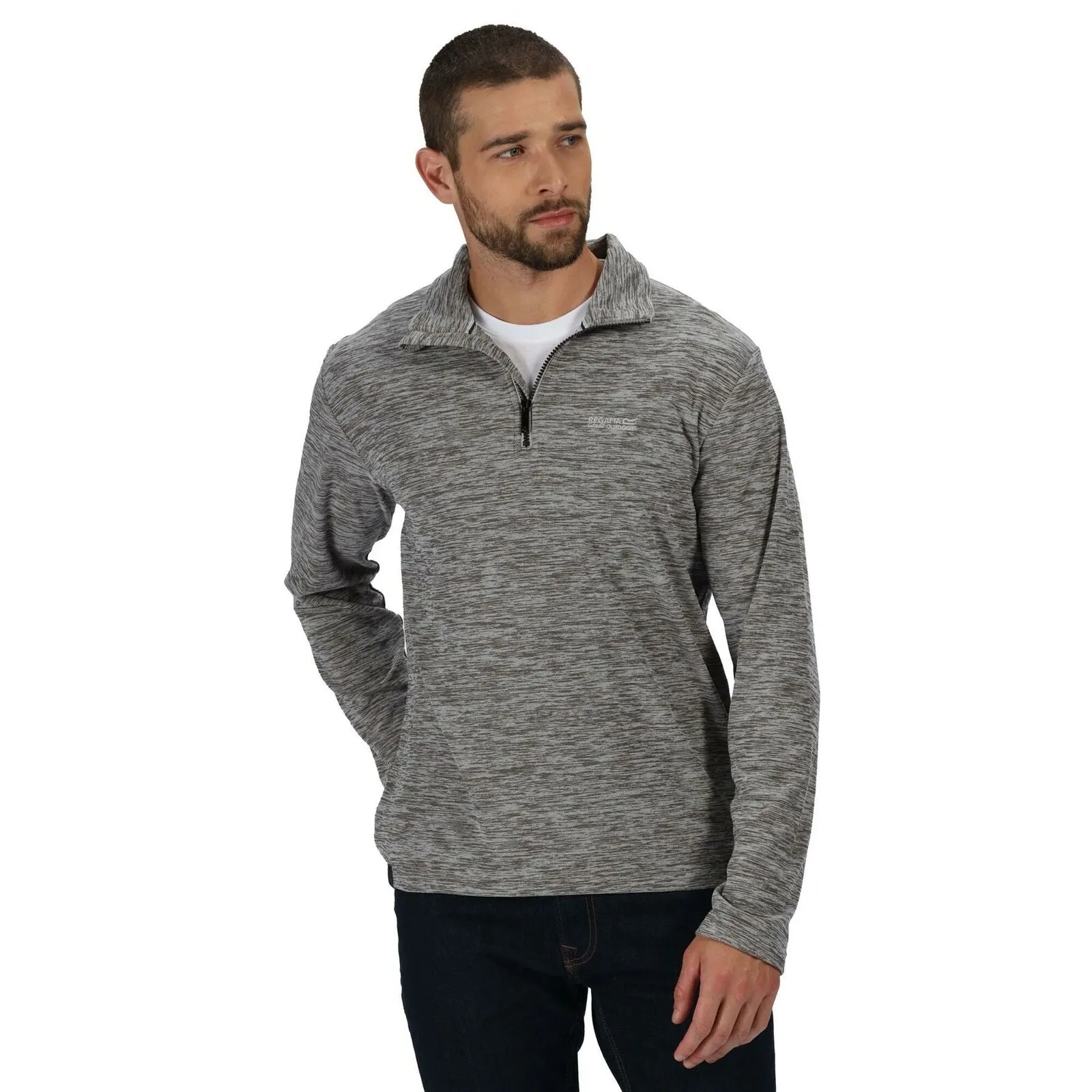 Regatta Mens Elgor II Half Zip Long Sleeved Jumper Pullover