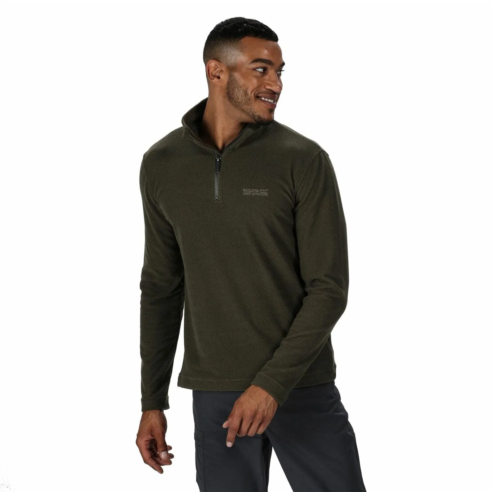 Regatta Mens Elgor II Half Zip Long Sleeved Jumper Pullover