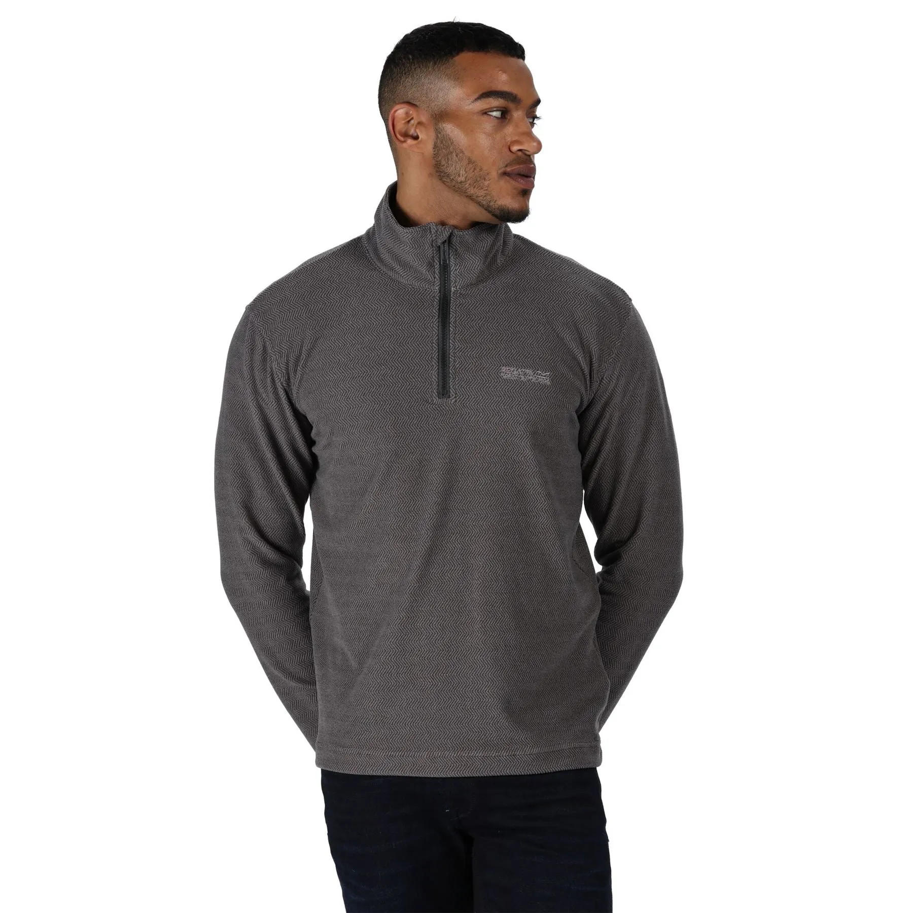 Regatta Mens Elgor II Half Zip Long Sleeved Jumper Pullover