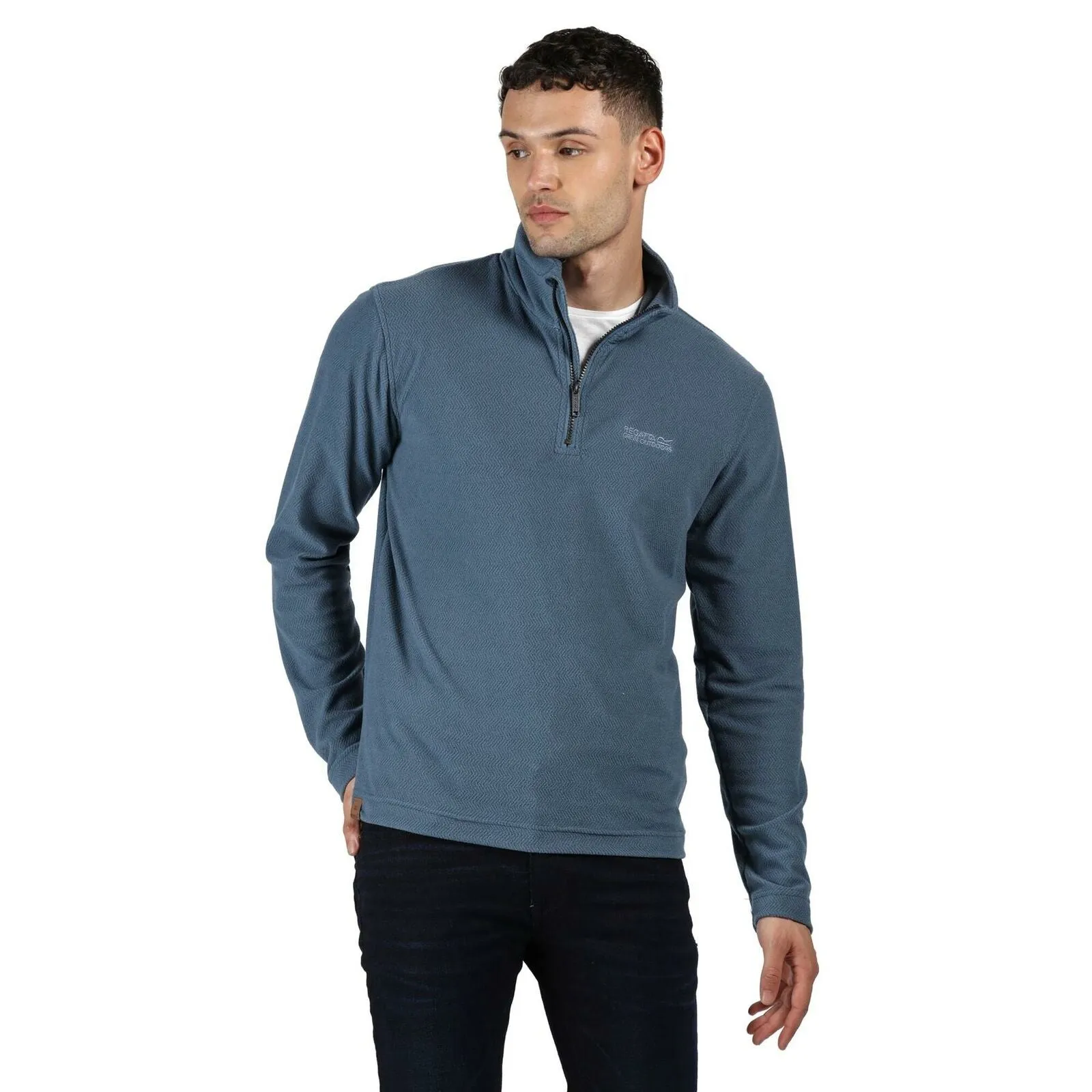 Regatta Mens Elgor II Half Zip Long Sleeved Jumper Pullover