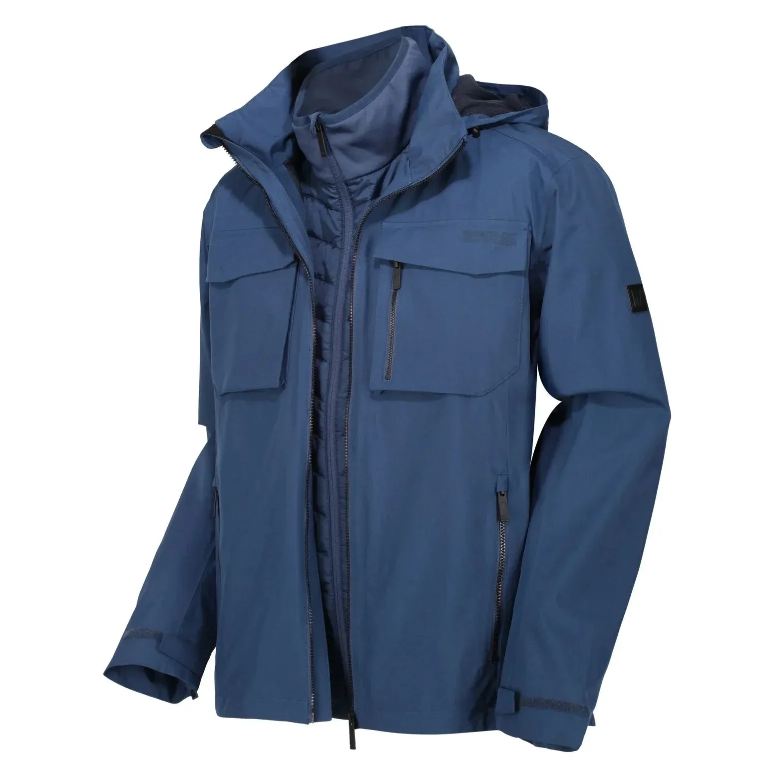 Regatta Mens Shrigley 3 In 1 Waterproof Insulated Hooded Jacket