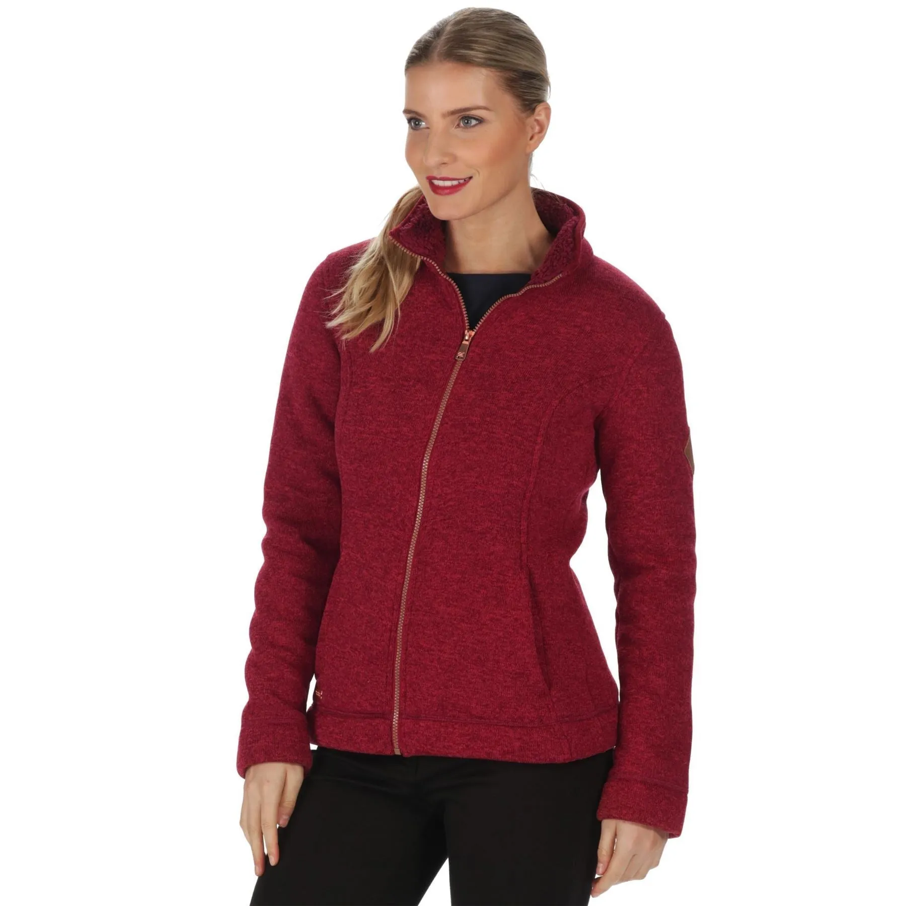 Regatta Womens Ladies Raneisha Knit Effect Bonded Fleece Jacket