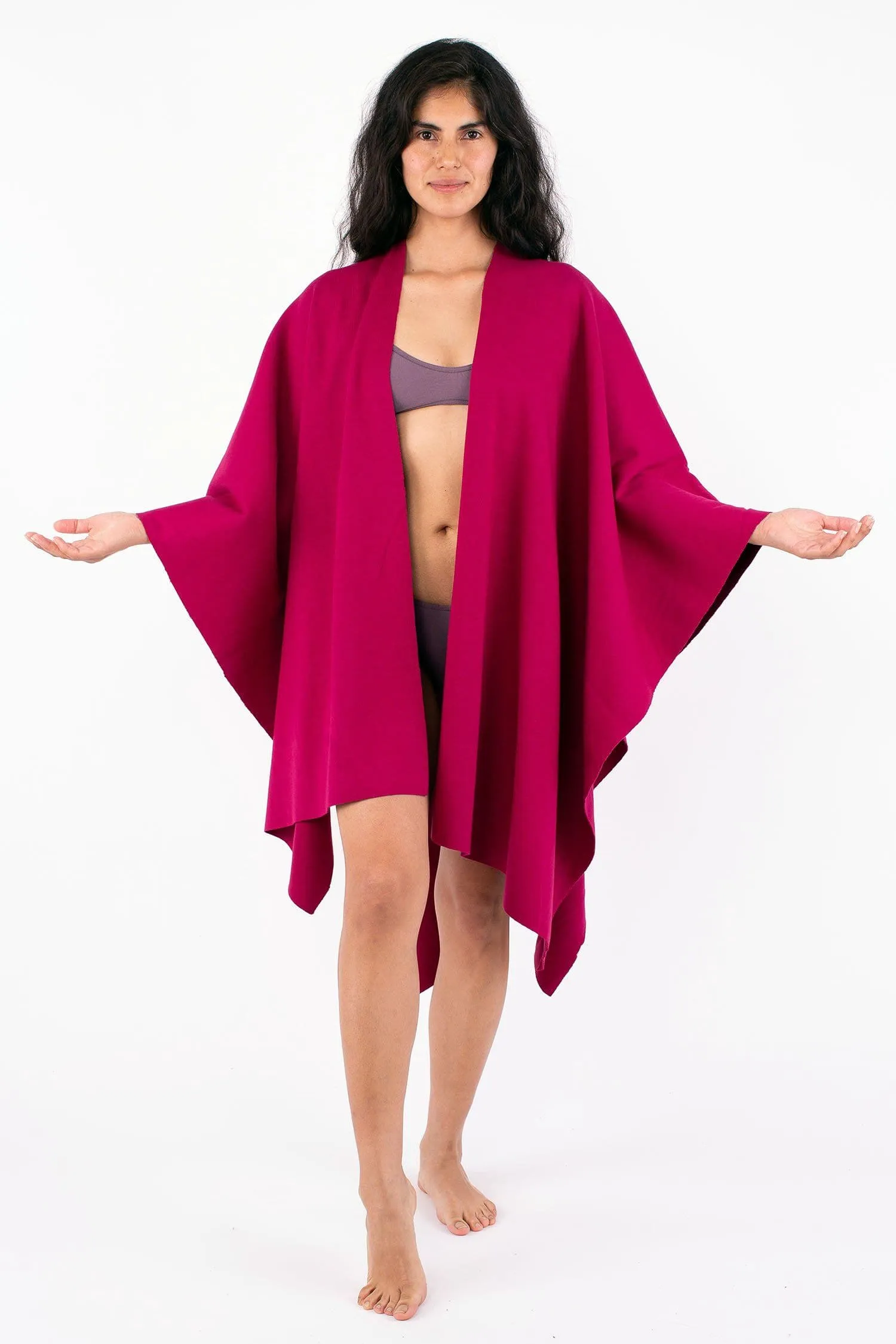 RHFR399GD - Heavy Cotton Rib Poncho