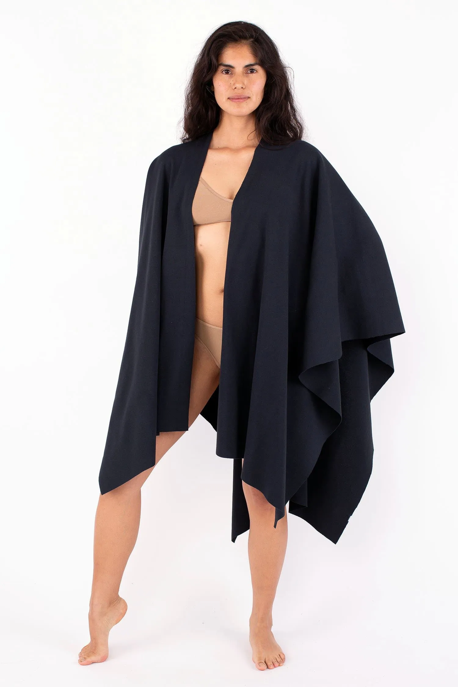 RHFR399GD - Heavy Cotton Rib Poncho