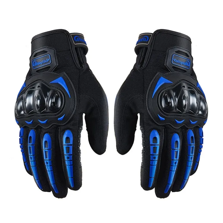 Riding Tribe MCS-17 Motorcycle Gloves Touch Screen Outdoor Riding Gloves, Size: L(Blue)