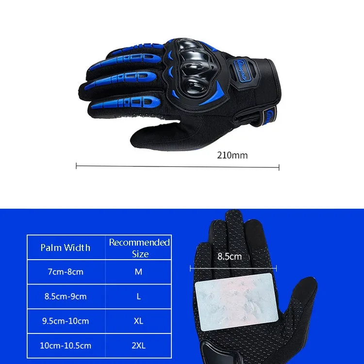 Riding Tribe MCS-17 Motorcycle Gloves Touch Screen Outdoor Riding Gloves, Size: L(Blue)