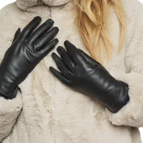 Rino & Pelle Jasmijn Leather Gloves Black