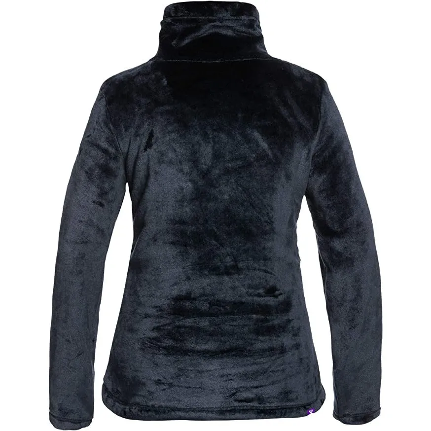 Roxy Tundra Fleece-Black - Purple Cord