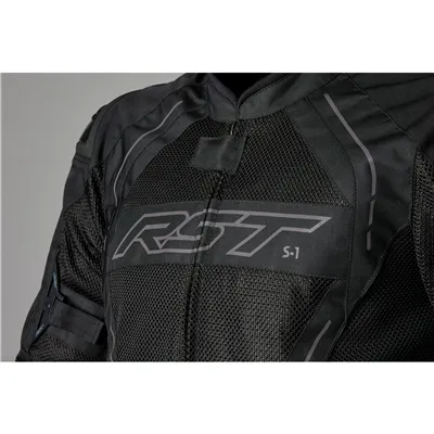 Rst S1 Mesh Ce Mens Textile Jacket Black/black