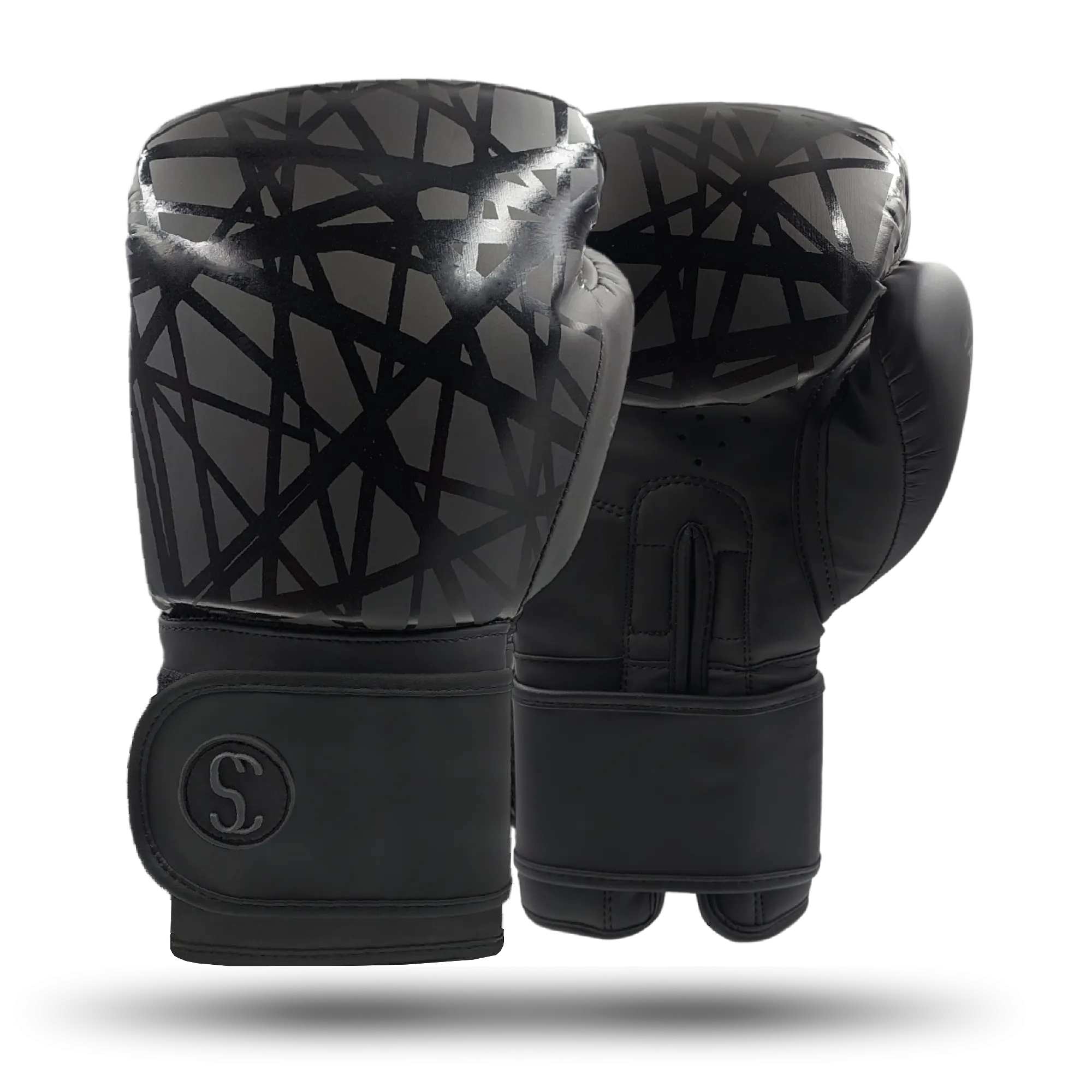 SC BNS Black Training Boxing Gloves