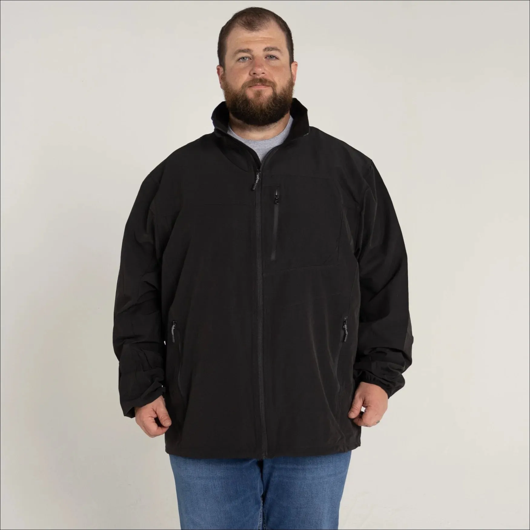 Snow Country Outerwear Men’s Big Rain Jacket Light Soft Shell 3XL-7XL