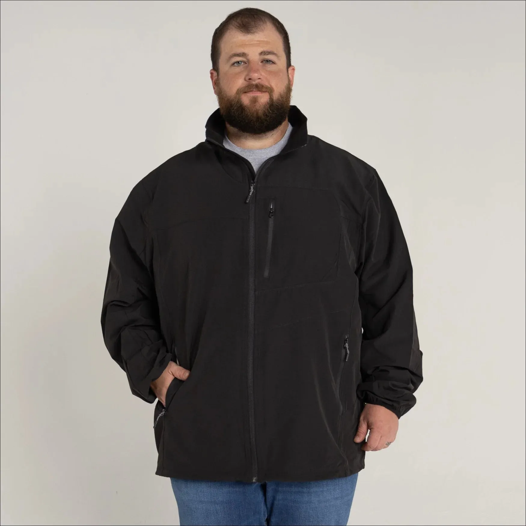 Snow Country Outerwear Men’s Big Rain Jacket Light Soft Shell 3XL-7XL