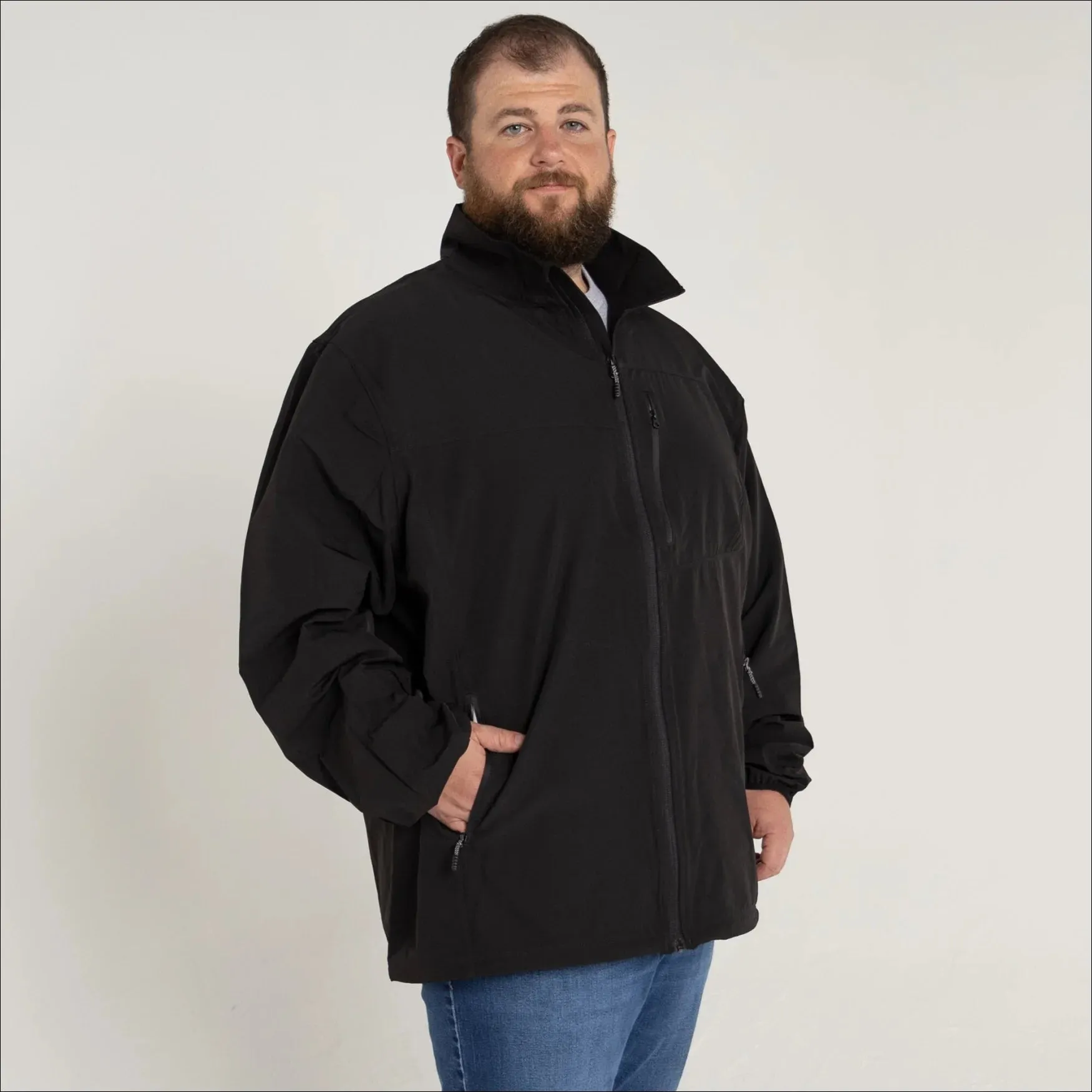 Snow Country Outerwear Men’s Big Rain Jacket Light Soft Shell 3XL-7XL