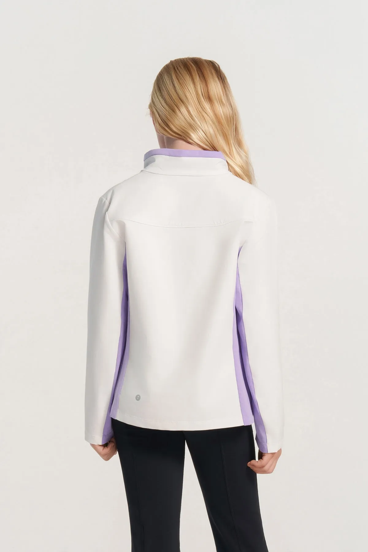 Stand Collar Colour Blocking Jacket