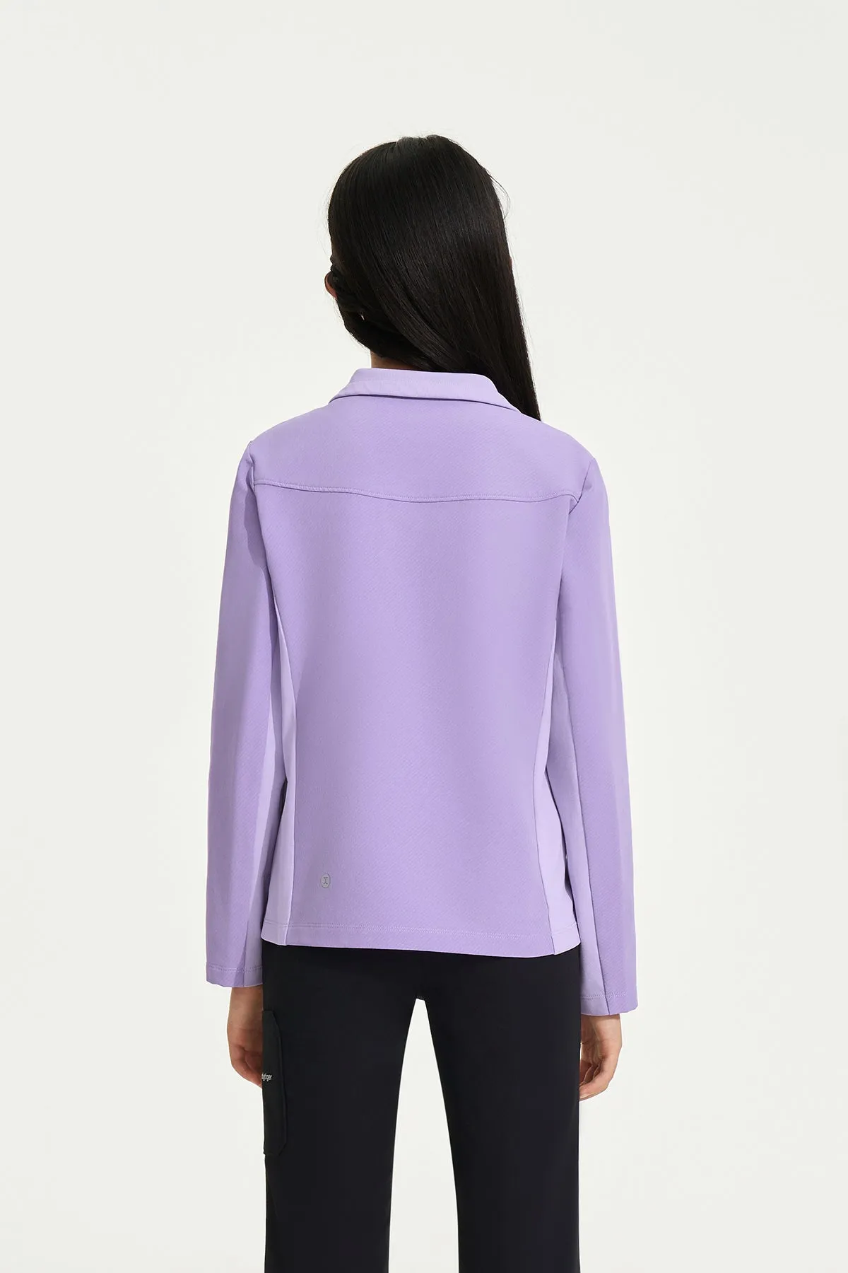 Stand Collar Colour Blocking Jacket