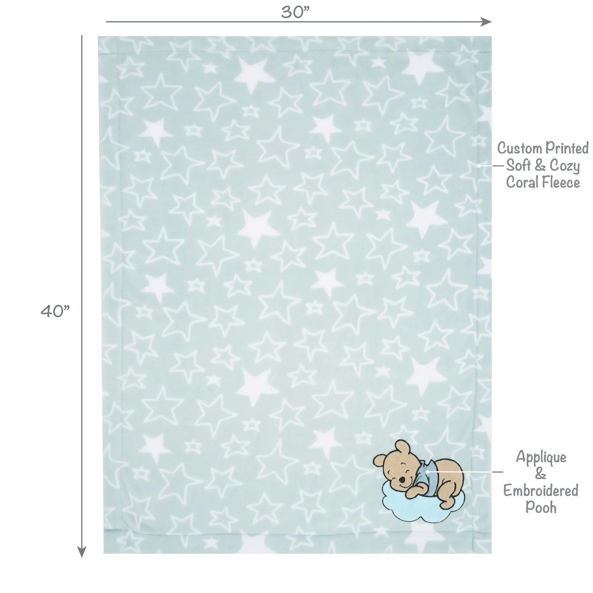 Starlight Pooh Baby Blanket