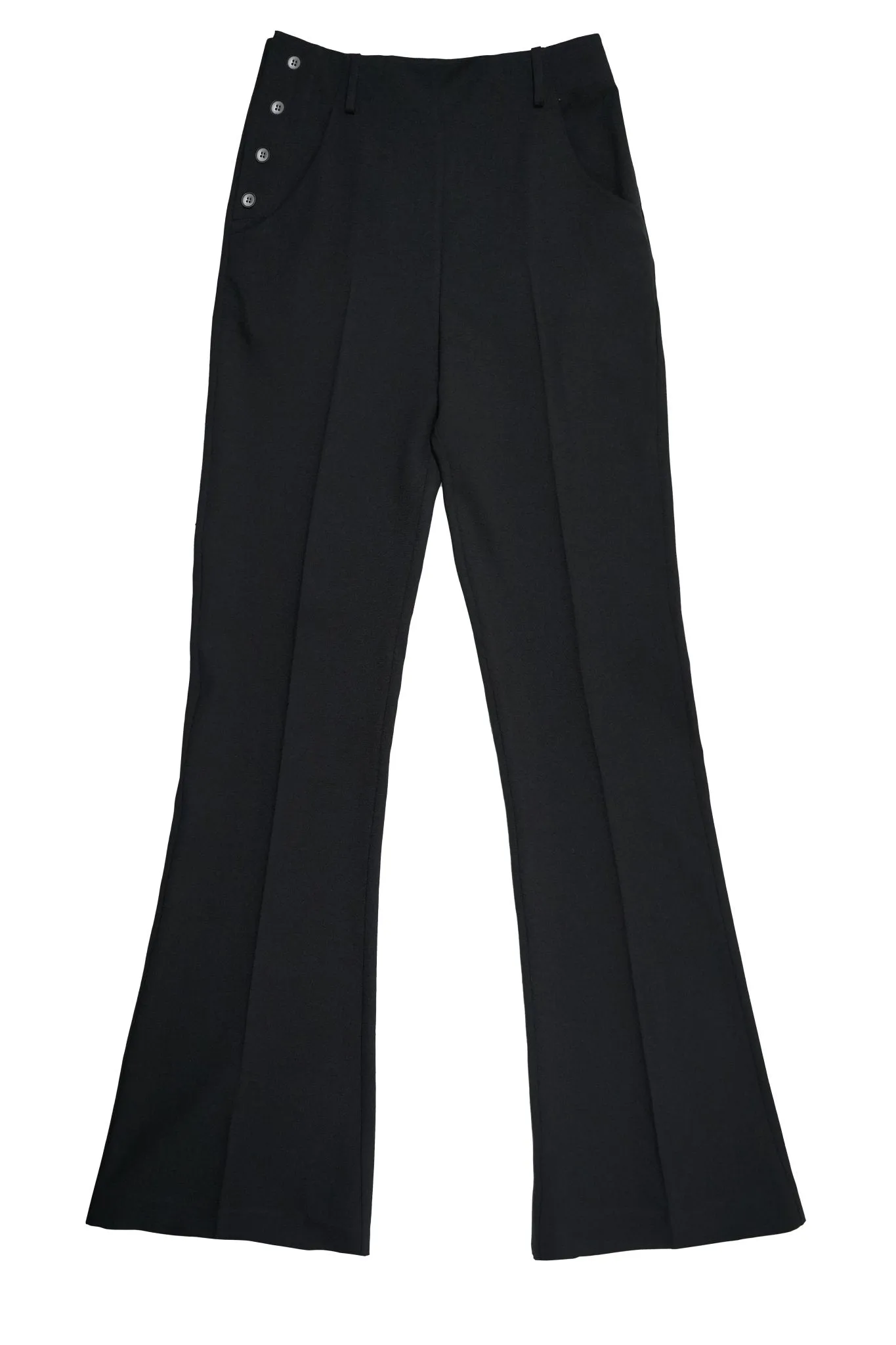 Suit Material Flared Pants