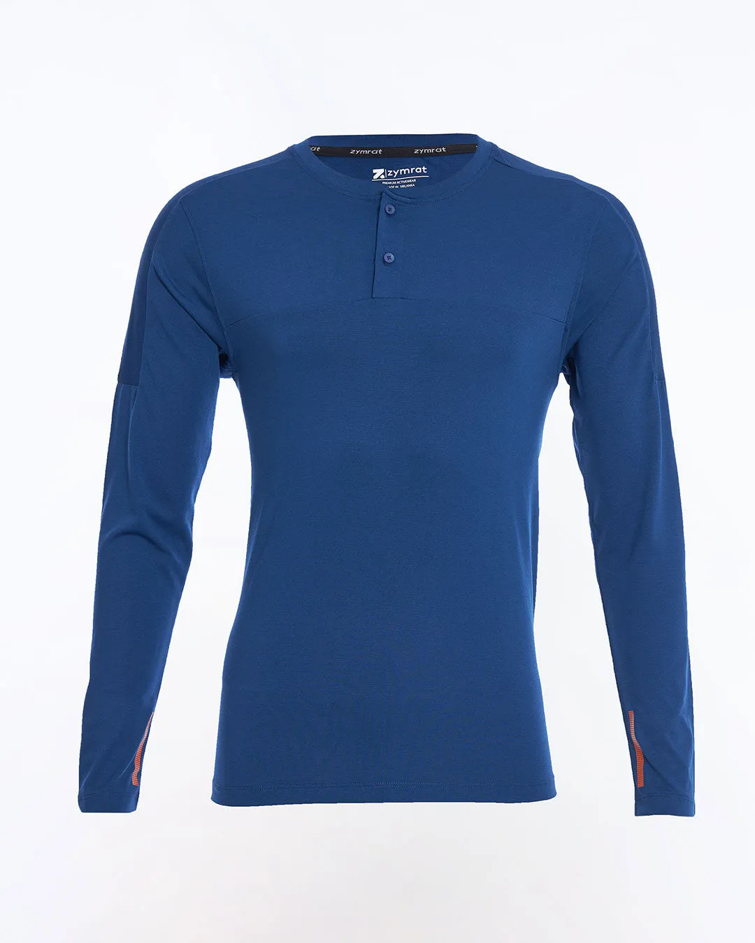 SuperSilva Henley Long Sleeve T-Shirt Navy