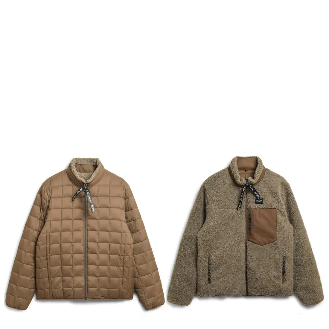 Taion Down x Boa Reversible Jacket L. Brown / Beige