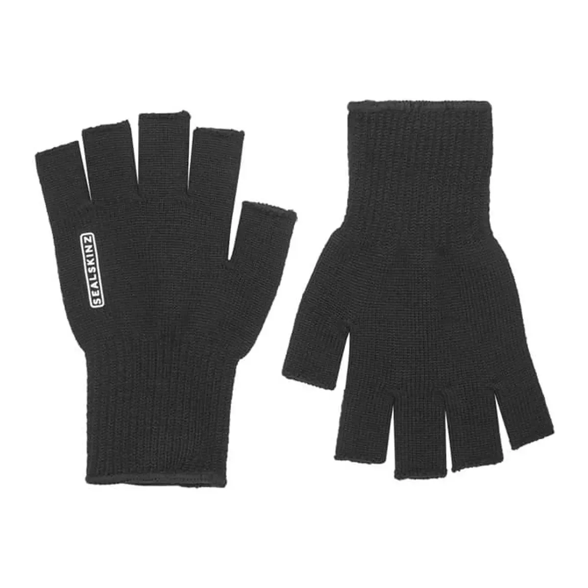 Thornham Solo Merino Fingerless Mitt - Black