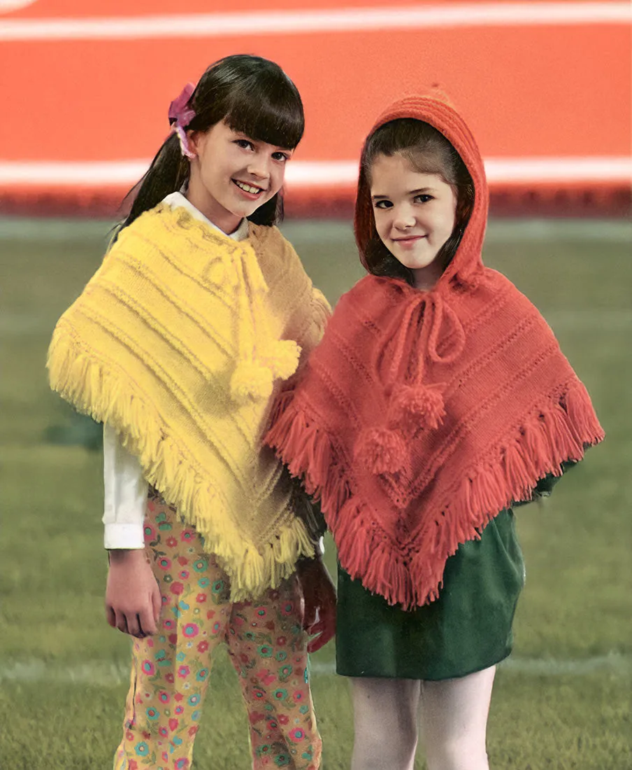 Tot's Or Children's Poncho Pattern.