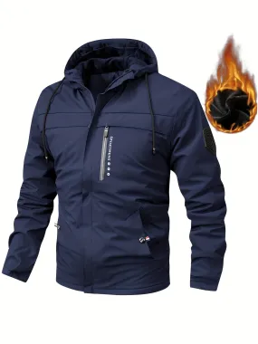 Ultimate Warmth Mens Outdoor Fleece Hooded Jacket