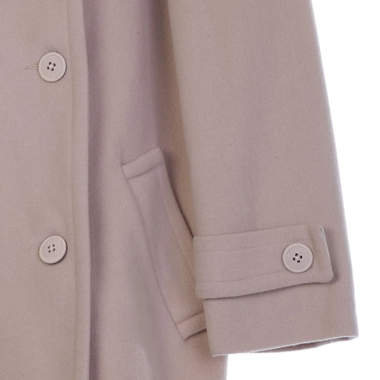 Vintage Wool & Cashmere Beige Jacket UK Size 10.