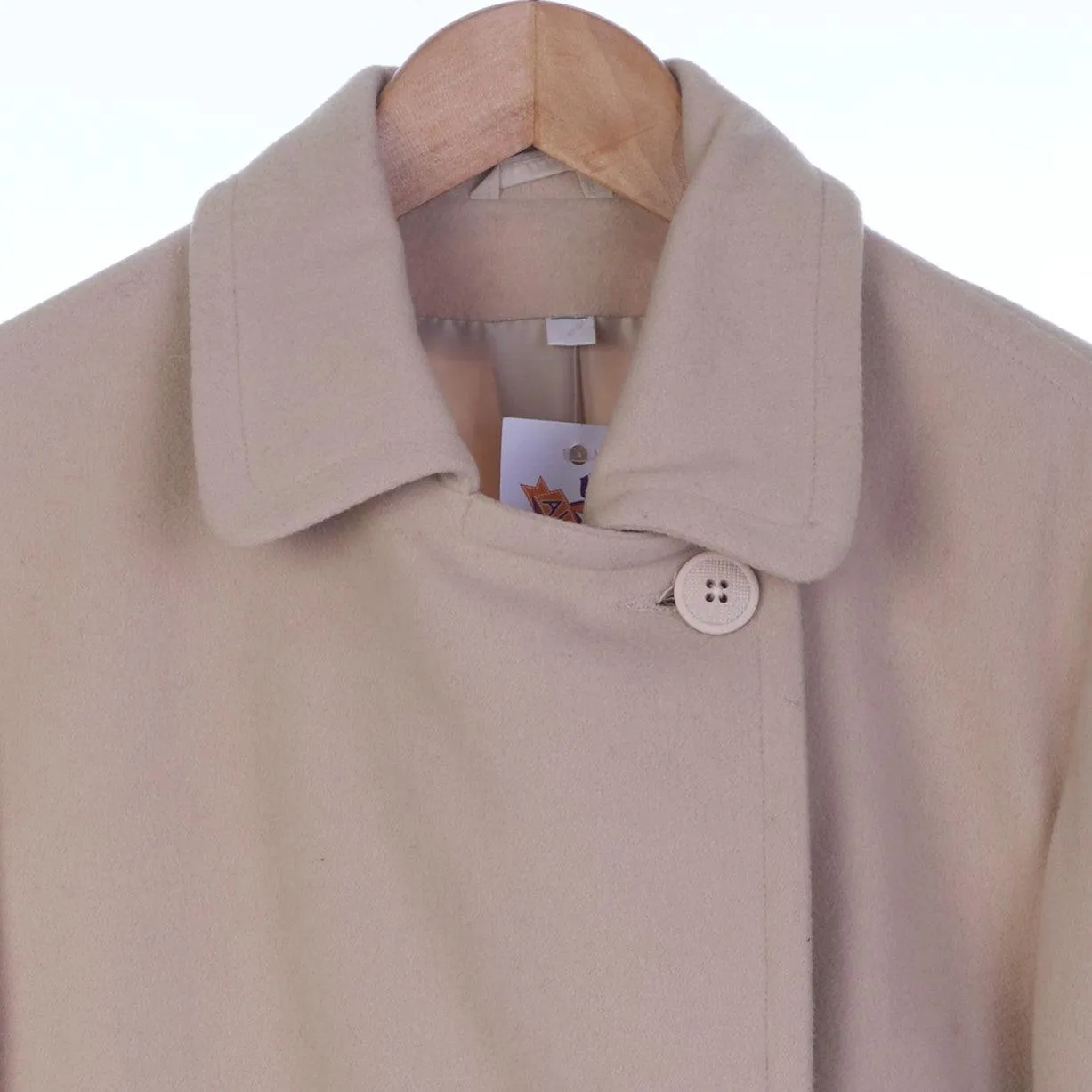 Vintage Wool & Cashmere Beige Jacket UK Size 10.