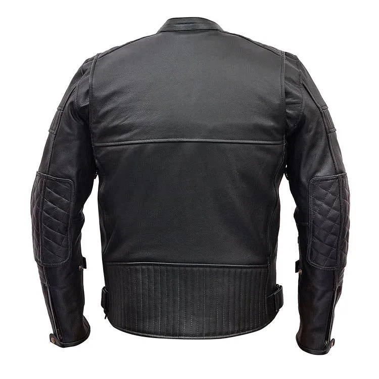 VL513 Vance Leather Men's Padded/Vented Scooter Jacket