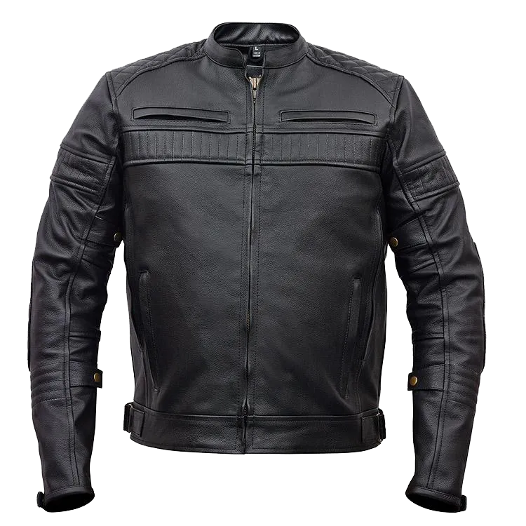 VL513 Vance Leather Men's Padded/Vented Scooter Jacket