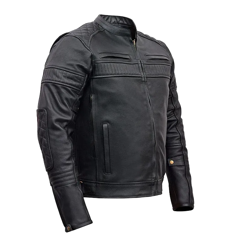 VL513 Vance Leather Men's Padded/Vented Scooter Jacket