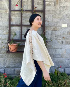 Wanderlust Natural White Poncho