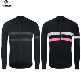 YKYW Men's Cycling Jersey Jacket Winter 5-15℃ Long Sleeves Fleece Warm 2 Colors